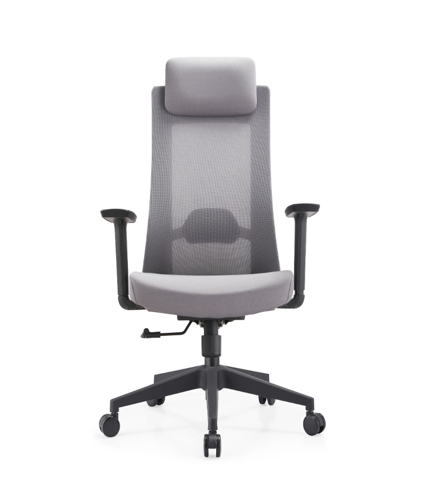 gray office mesh chairs