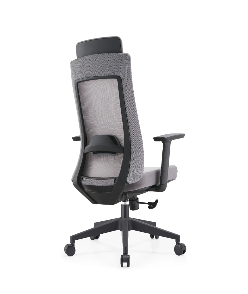 gray office chairs side