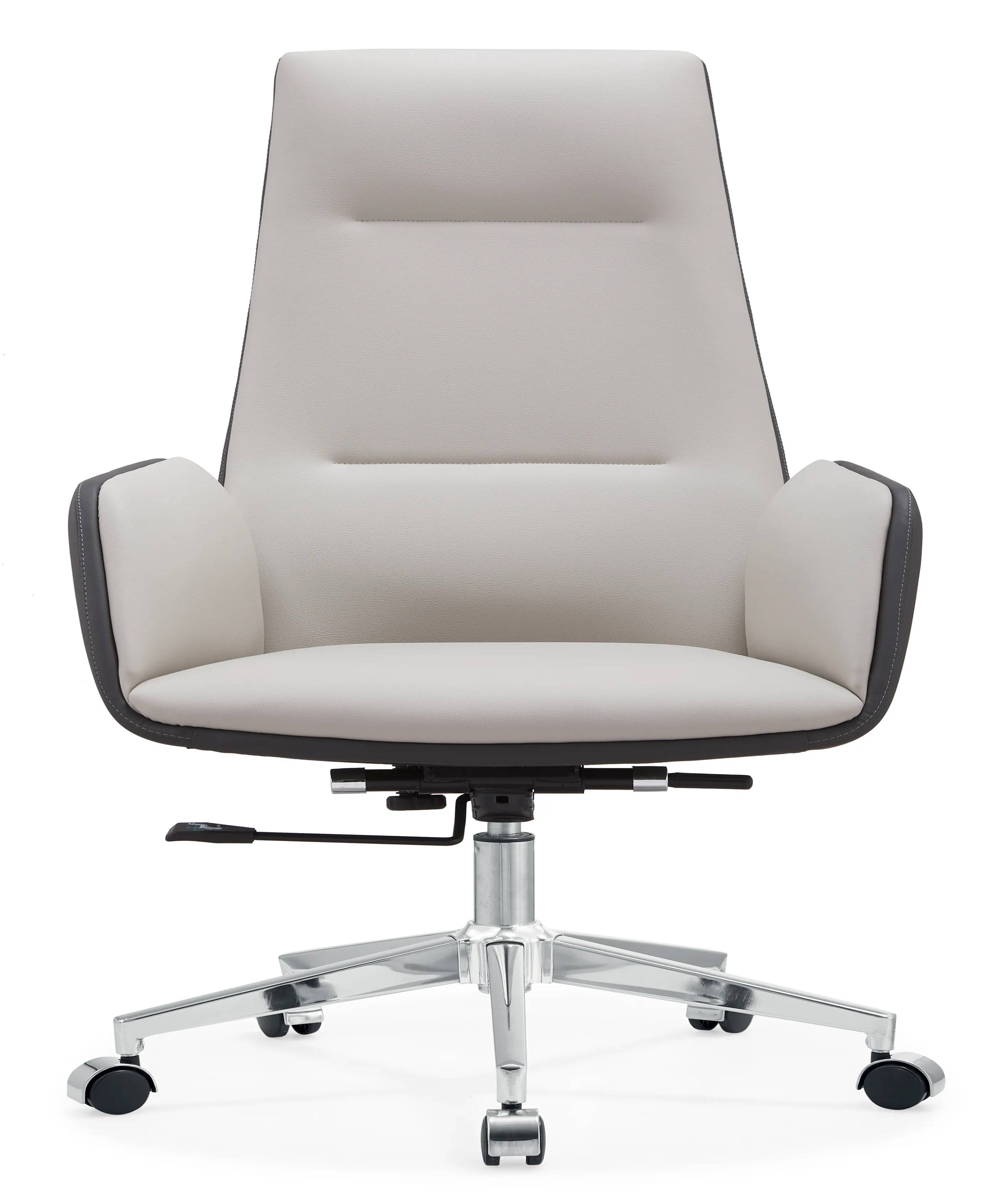 white leather office desk chair​