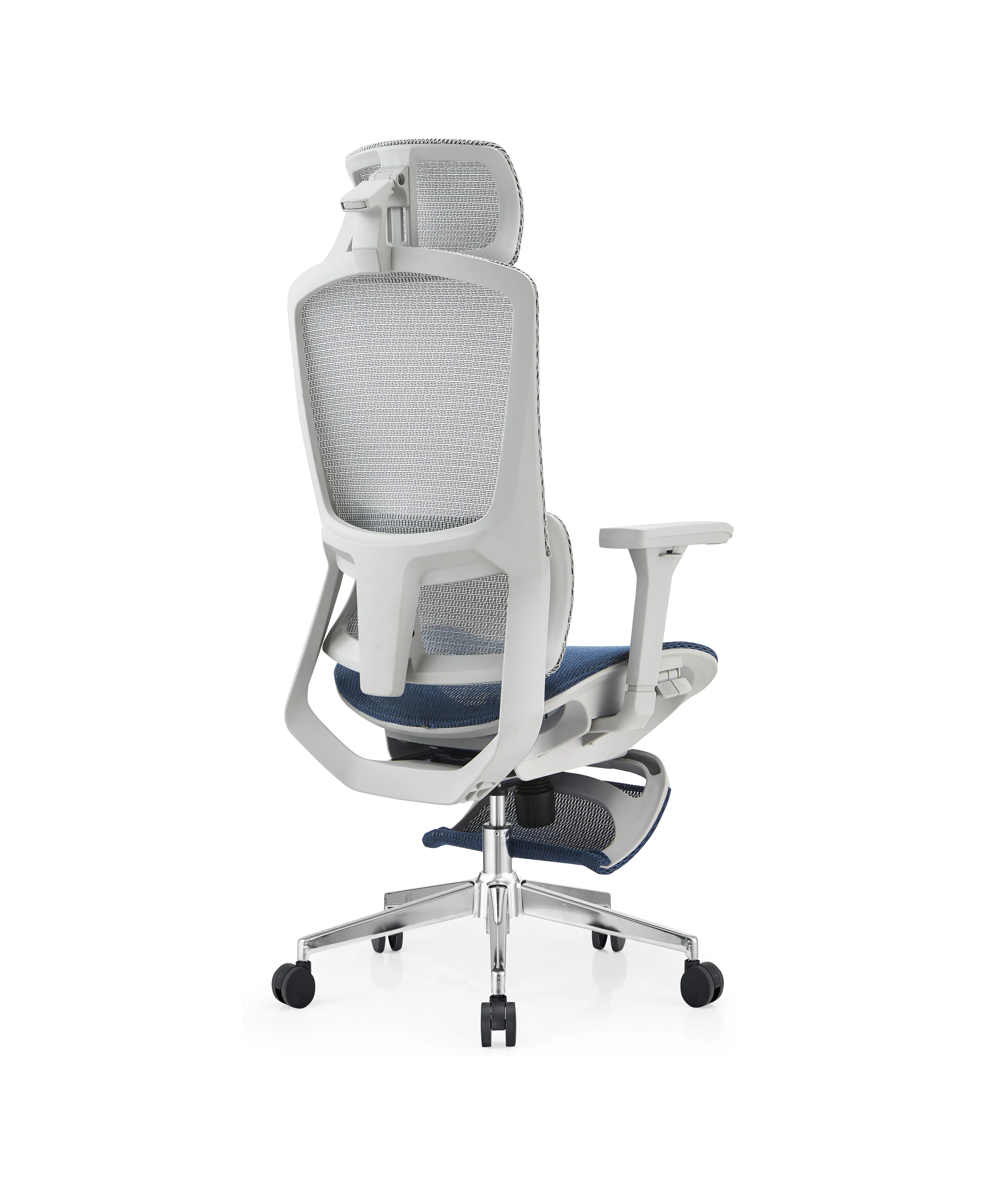 blue mesh seat office chair