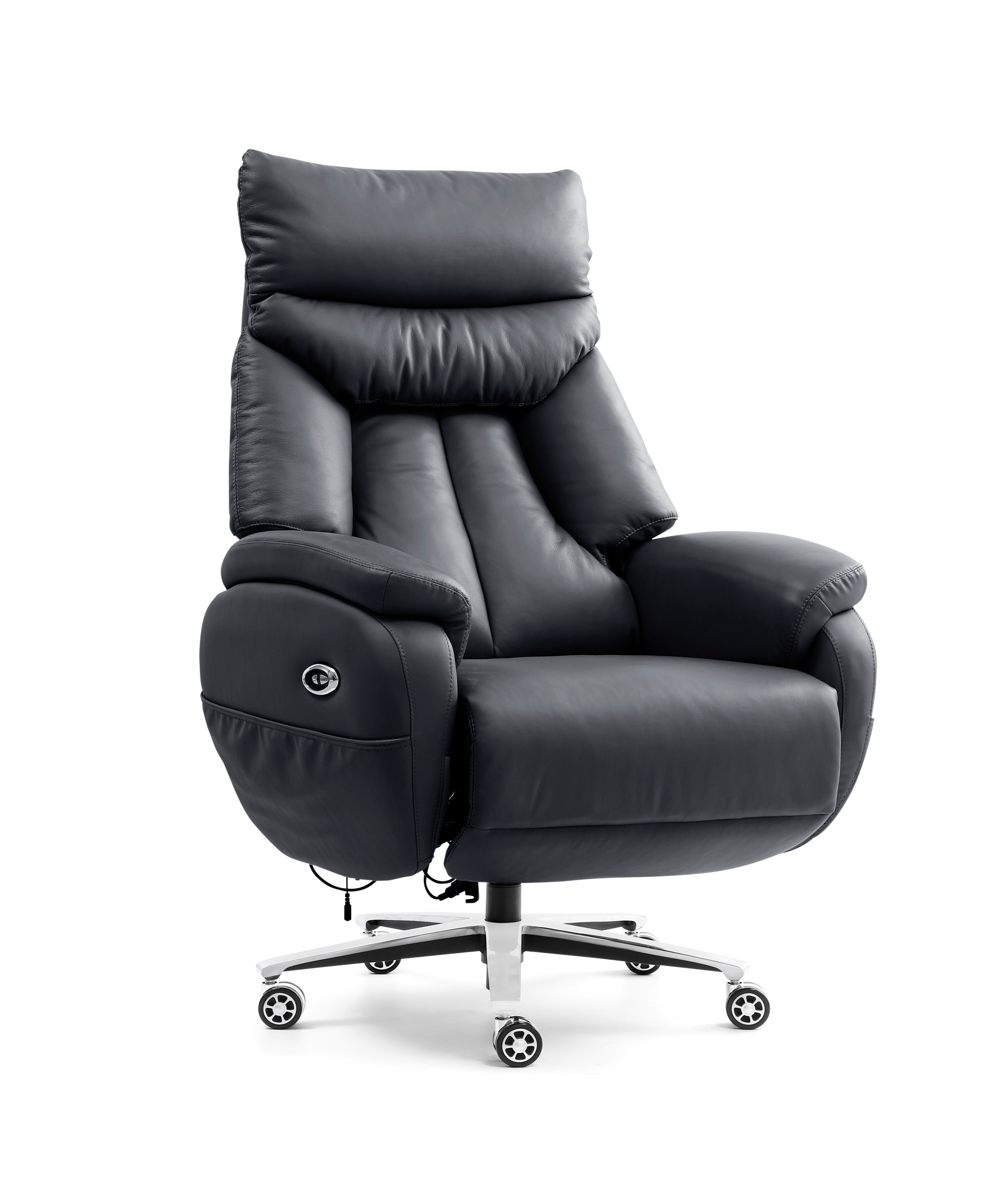 luxury leather  black office chair