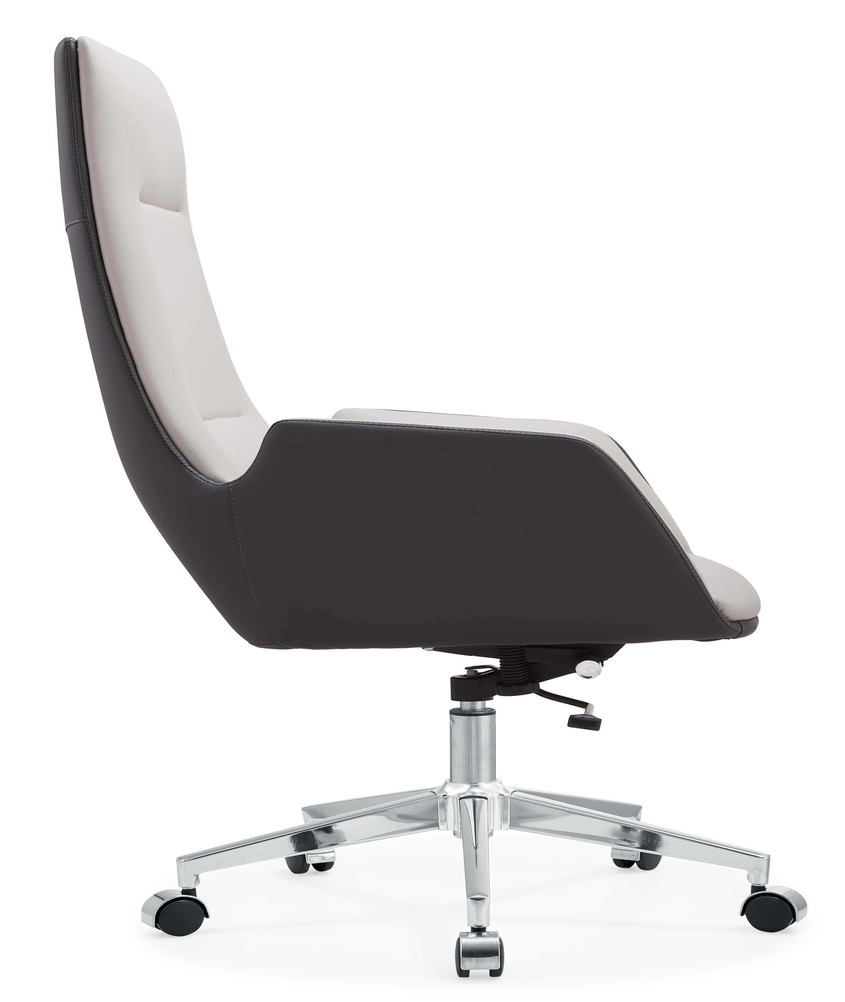​white leather office desk chair​ side